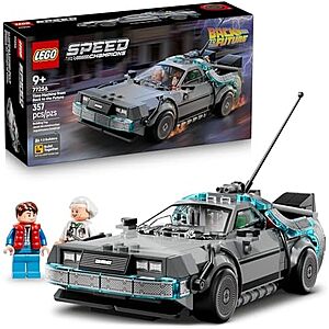 357-Pc LEGO Speed Champions: Back to the Future Time Machine Building Toy $22.40