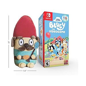 Bluey: The Videogame w/ Exclusive Gnome Plush Bundle (Switch) $12.20 + Free S&H w/ Prime
