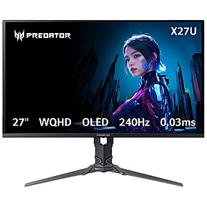 Costco Members: 26.5" Acer Predator X27U 2K OLED Gaming Monitor $300 + Free S&H