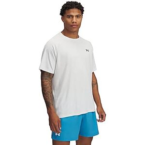 Under Armour Men's Tech Textured Short-Sleeve T-Shirt (Distant Gray / Black) $9.50