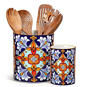 Prime Members: 2-Pc vancasso 7.3" & 5.5" Porcelain Utensil Holder Set $22.50
