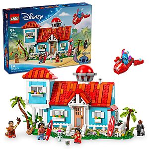 834-Pc LEGO Disney Lilo and Stitch Beach House (43268) $61 + Free S&H