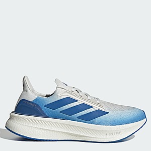 adidas Men's Ultraboost 5X Shoes (White/Blue) $65 + Free S&H