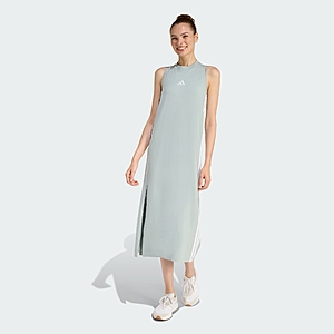 adidas Women's Essentials 3-Stripes Long Racerback Dress (Sage/White) $11.20 + Free S&H