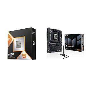 AMD Ryzen 9 9950X3D CPU + ASUS TUF GAMING X870E-PLUS WIFI7 + Liquid Cooler $650 + Free S&H