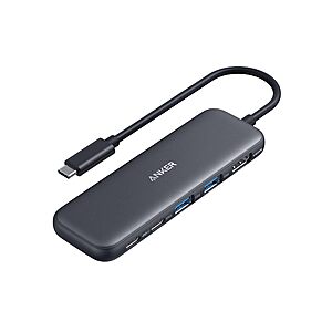 Anker 332 5-in-1 USB-C Hub w/ HDMI, 2x USB A, 2x USB-C $18