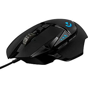 Logitech G502 HERO RGB Lighting Wired Gaming Mouse (Black) $32 + Free S&H