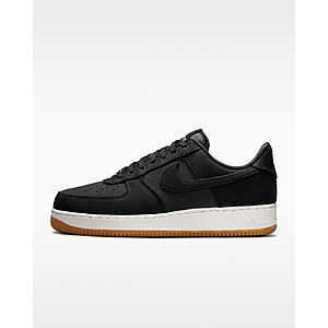 Men's Nike Air Force 1 '07 LV8 SE Canvas Casual Shoes (Black/White) $70 + Free S&H