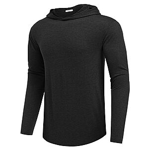 PINSPARK Men's Lightweight Pullover Hoodie Sweatshirt $7.50 or Less