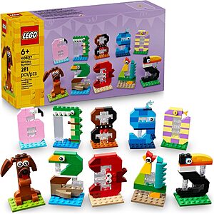 281-Pc LEGO Birthday Numbers Building Set $16