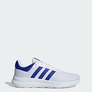 adidas Men's Lite Racer 4.0 Shoes (Cloud White / Lucid Blue) $22 + Free S&H