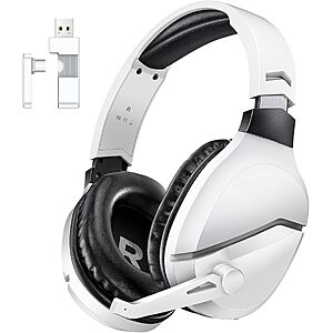 WolfLawS TA2000 Wireless Gaming Headset w/ Noise-Canceling Mic (PS5/PS4/PC) $13