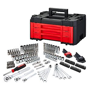 242-Pc CRAFTSMAN VERSASTACK SAE & Metric Mechanics Tool Set w/ Case $99 + Free S&H