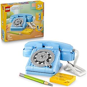 383-Pc LEGO Creator 3 in 1 Retro Telephone Building Toy $16.80