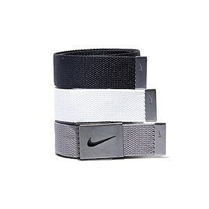 3-Pack Nike Men's Web Golf Belts (various colors) from $17.35