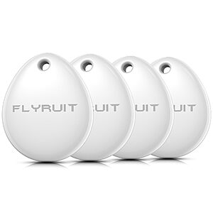 Prime: 4-ct FLYRUIT Apple Find My Bluetooth Tracker Tags (iOS Only, MFi Cert.) $10 + Free S&H