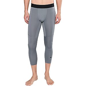Nike Men's Pro Dri-FIT 3/4-Length Fitness Tights (Smoke Grey/Black) $14.80 + Free S&H