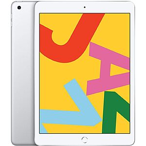 Prime: (Refurb. Excellent) 32GB 10.2" Apple 2019 iPad 7th Gen (Silver) $68 + Free S&H