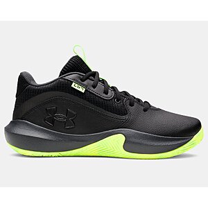 Under Armour Unisex UA Lockdown 7 Basketball Shoes (Black/Green) $35.10
