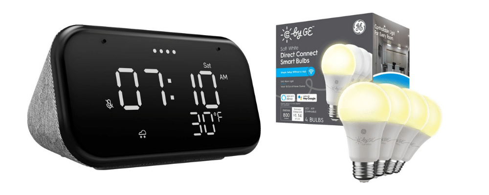 smart lights and clock bundle